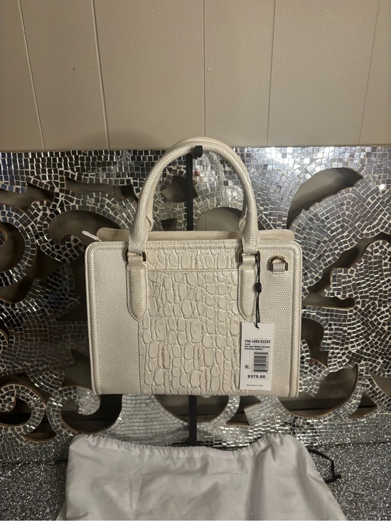 Brahmin Handbags - ⭐️Brahmin Cami Sea Salt White Carman Leather Satchel